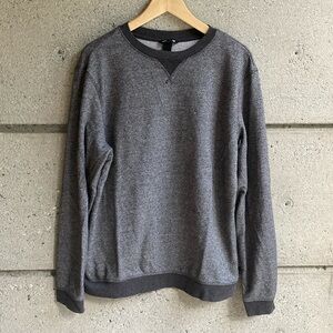 H&M Crewneck Heathered Charcoal Gray